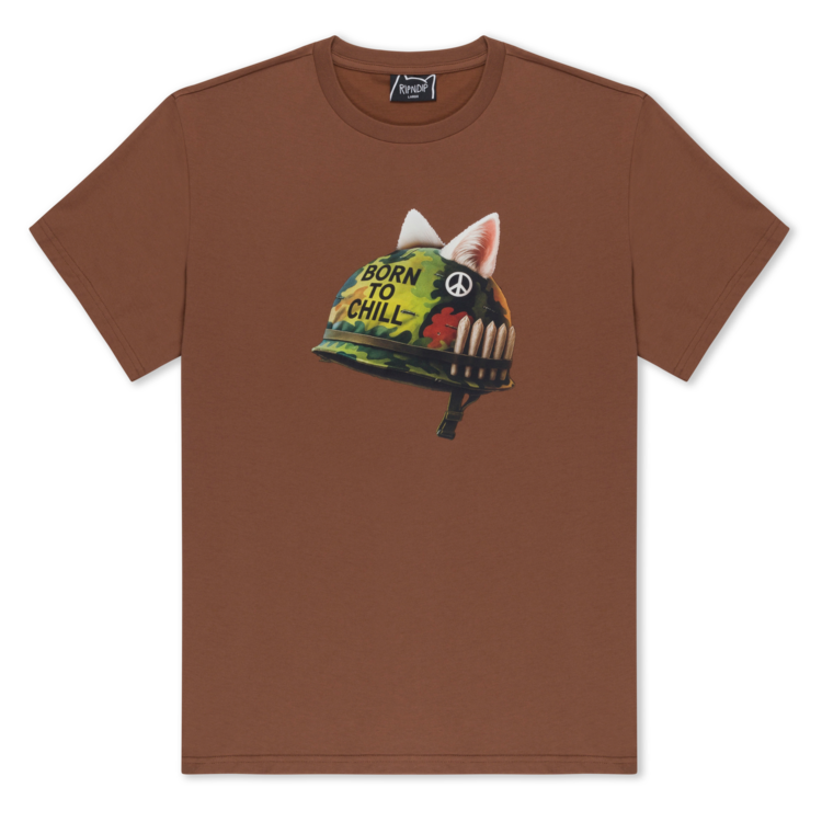 Ripndip T-Shirt Born To Chill | Brown Wash