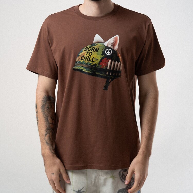 Ripndip T-Shirt Born To Chill | Brown Wash