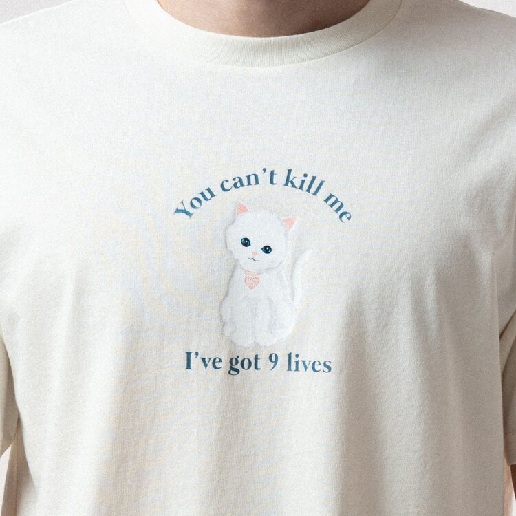Ripndip T-Shirt 9 Lives | Bone