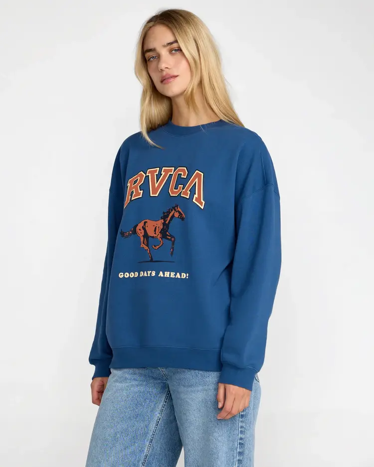 RVCA RVCA Neat Pullover | Ensign Blue