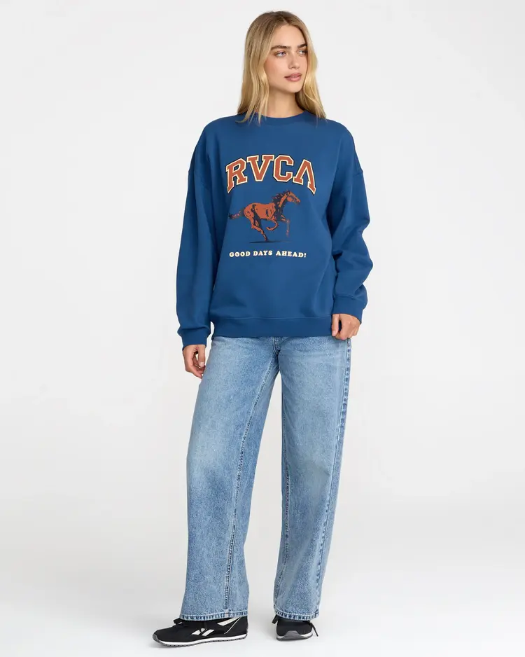RVCA Neat Pullover | Ensign Blue