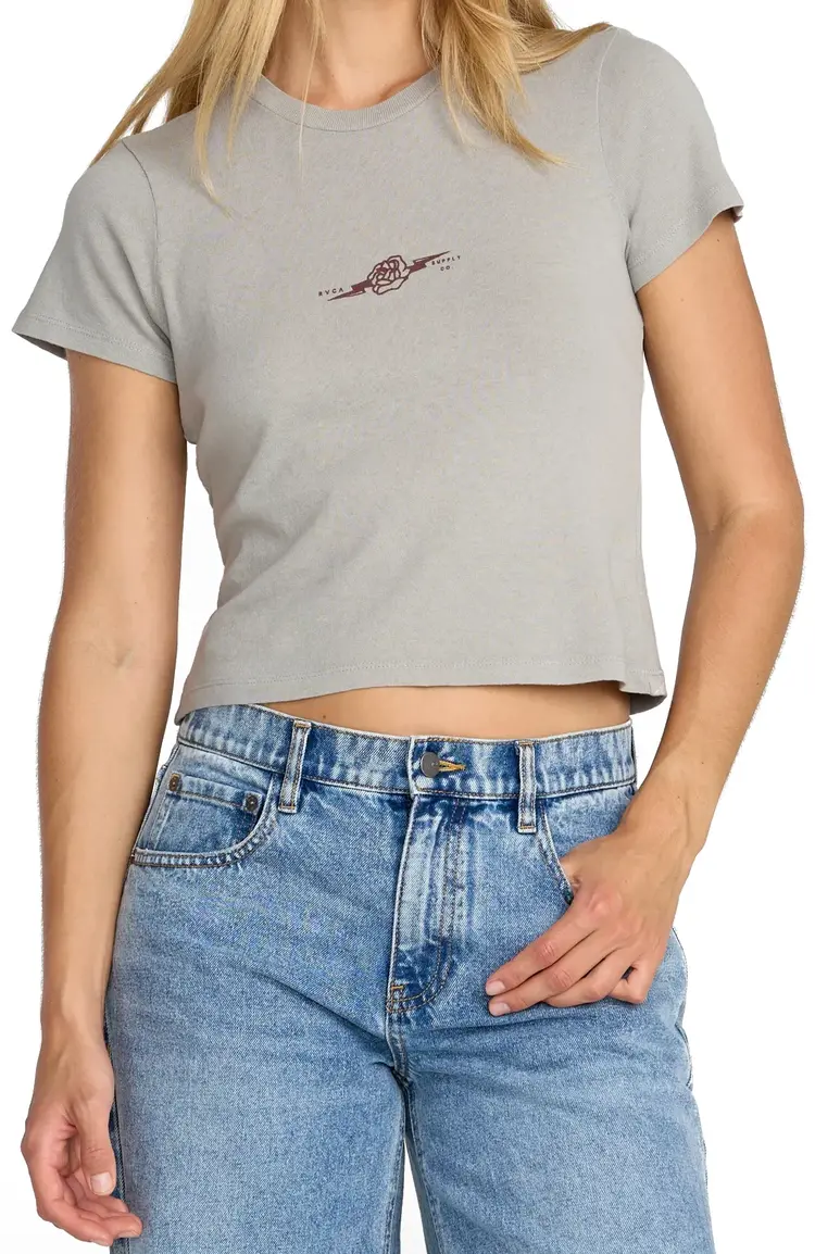 RVCA 411 Tee | Sky Grey