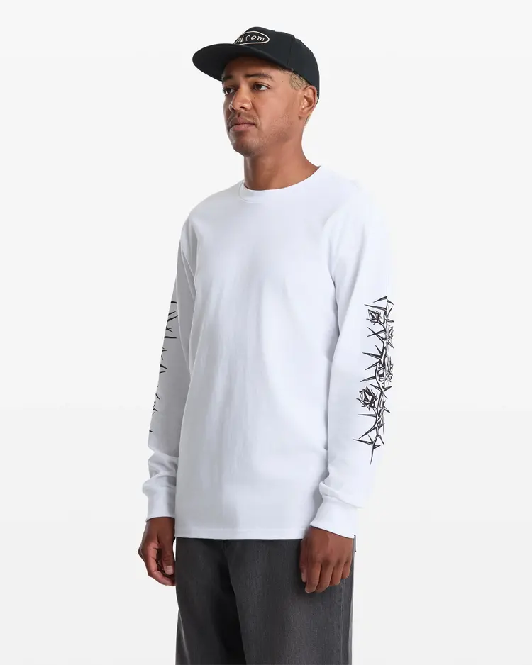 Volcom Volcom Die by the Stone Long Sleeve Tee | White