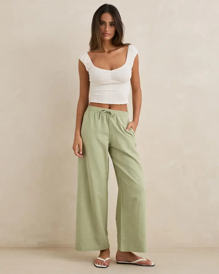 Rhythm Dolly Beach Pant | Palm