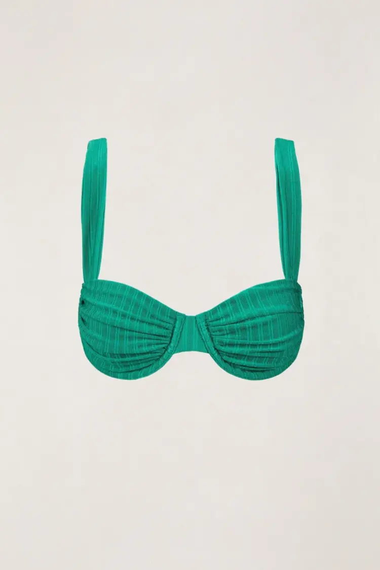 Rhythm Pacific Rib Crop Top | Green