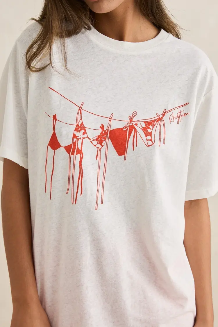 Rhythm Melia Oversized T-Shirt | Red