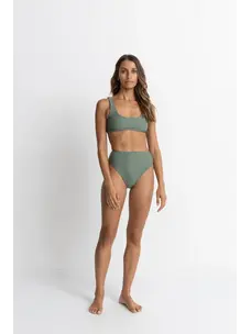 Rhythm Classic Hi Waist Pant | Olive