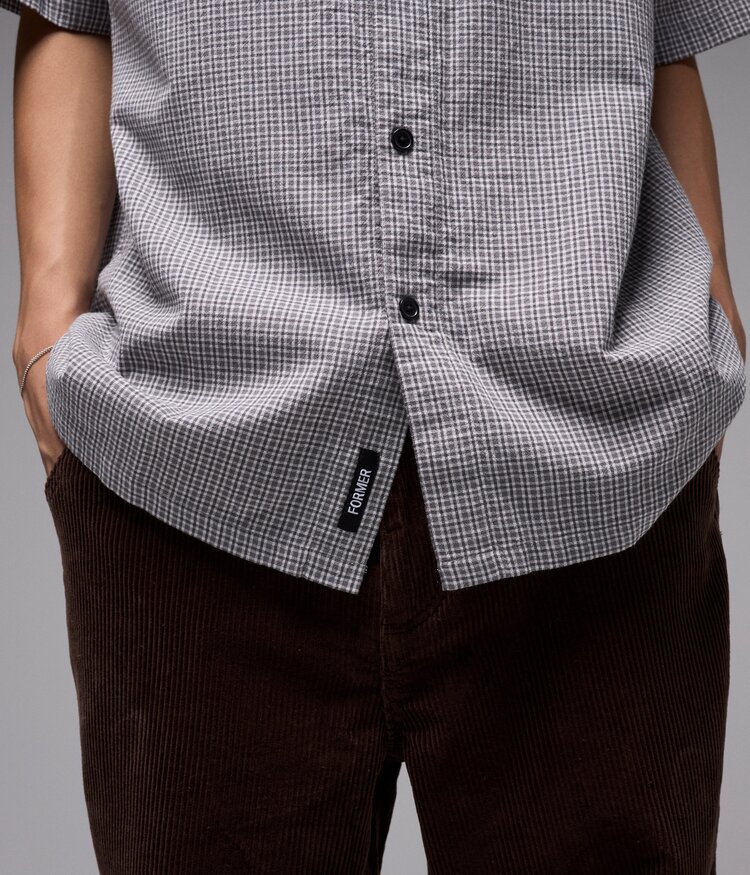 Former Former Vivian Check Ss Shirt | Worn Black