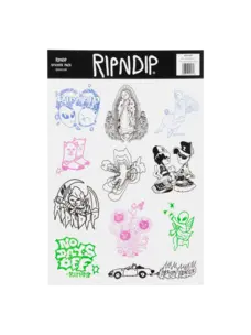 Ripndip Sticker Sheet 9 Lives | Multi