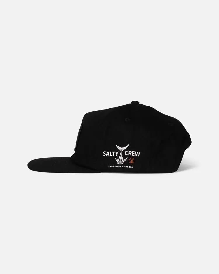 Salty Crew Fish Market Snapback | Black