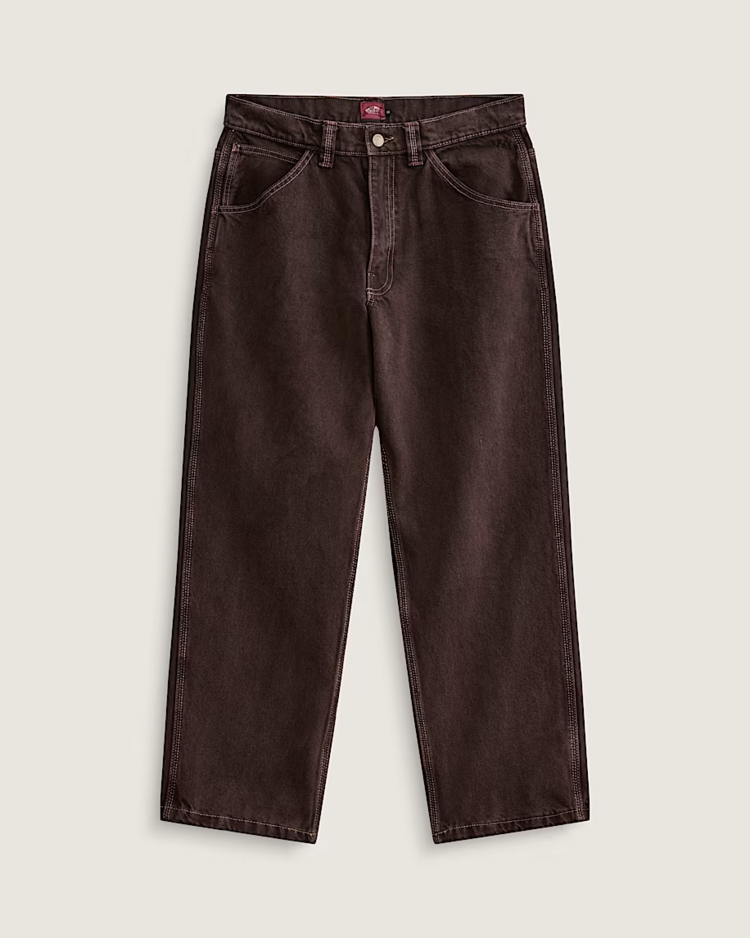 Vans Check-5 Loose Denim Pant | Dark Brown