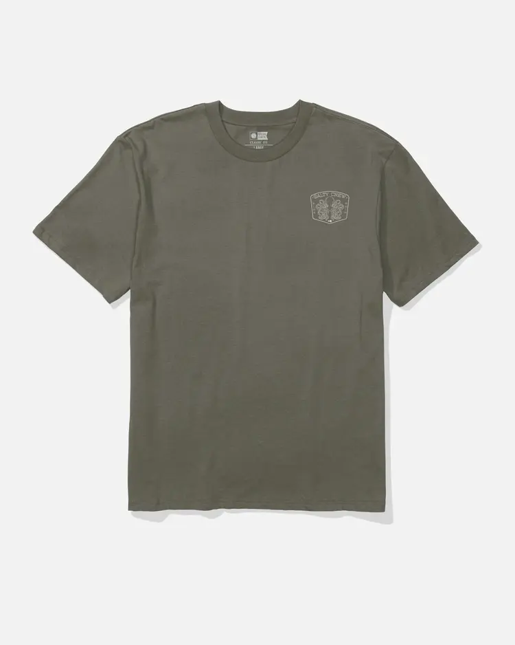 Salty Crew Tako Club Classic Tee | Dusty Olive