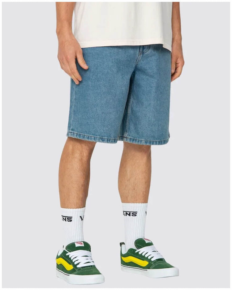 Vans Check 5 Baggy Denim 23" Shorts | Stonewash Blue