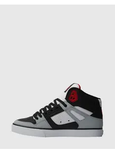 DC DC Pure High Top Wrap Cup | Grey/Black/Red