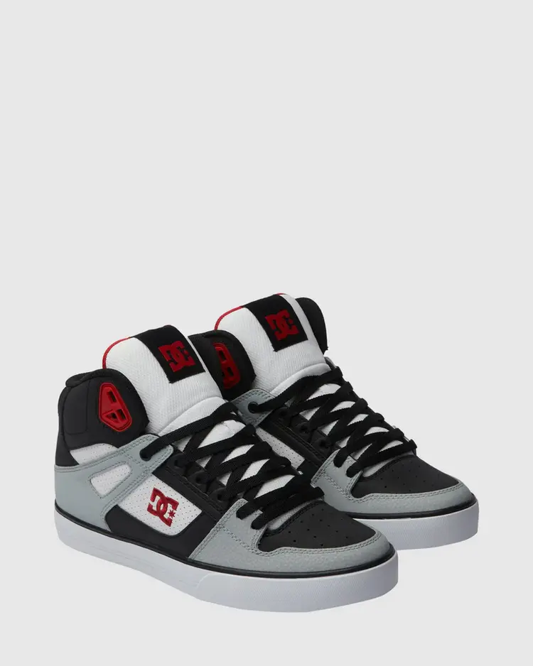 DC DC Pure High Top Wrap Cup | Grey/Black/Red