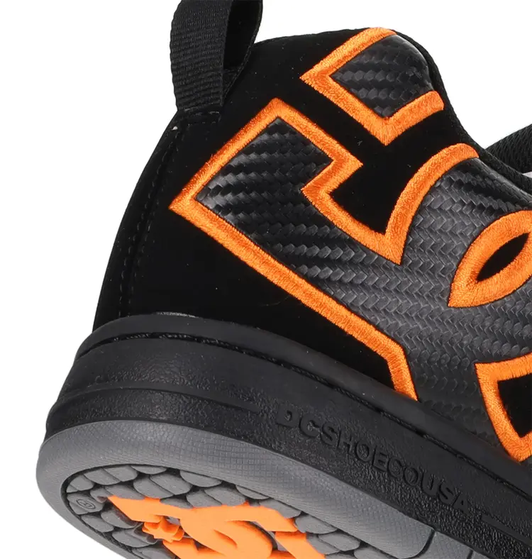 DC DC Court Graffik | Black/Orange