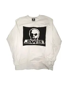 Skull Skates L/S T-Shirt Surf Box Burbs | White