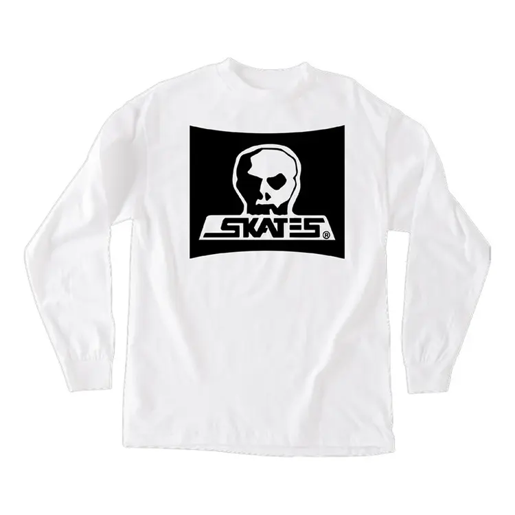 Skull Skates L/S T-Shirt Surf Box Burbs | White