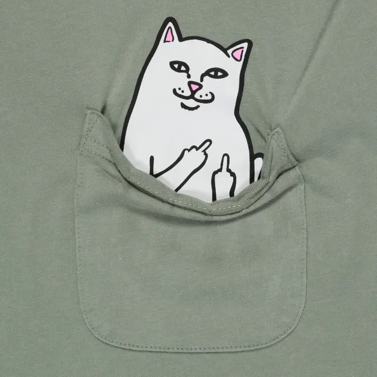 Ripndip Pocket T-Shirt Lord Nermal | Sage Vintage Wash