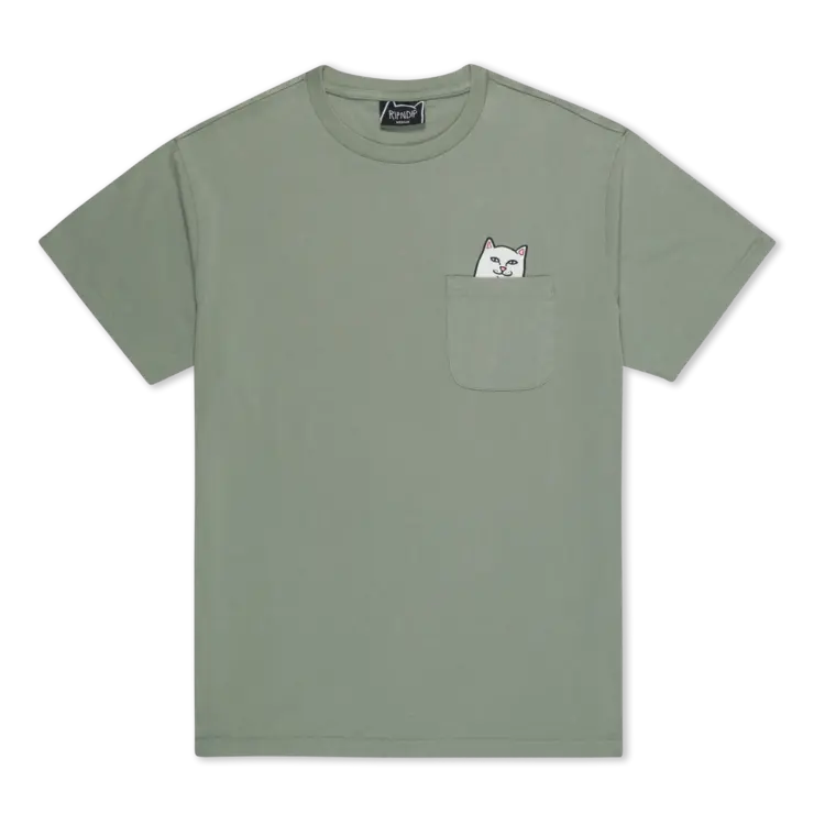 Ripndip Ripndip Pocket T-Shirt Lord Nermal | Sage Vintage Wash