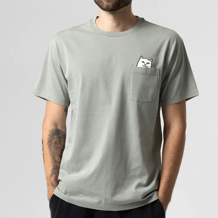 Ripndip Pocket T-Shirt Lord Nermal | Sage Vintage Wash