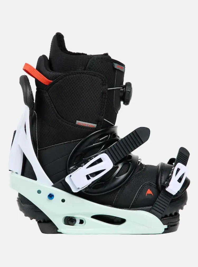 Burton Kids' Smalls Re:flex Snowboard Bindings | Mint / white