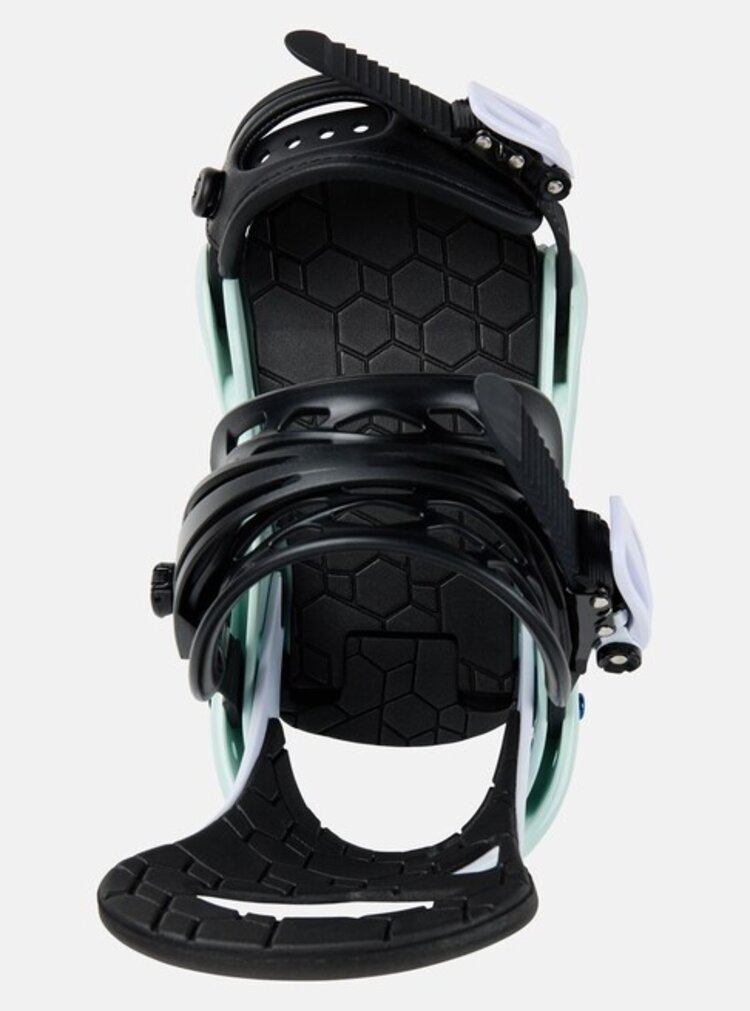Burton Kids' Smalls Re:flex Snowboard Bindings | Mint / white