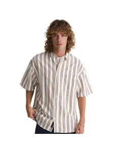 Vans Lawson Stripe SS Shirt | White-Potting Soil