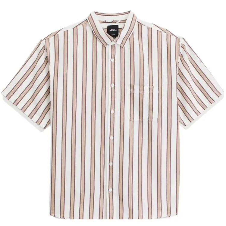 Vans Lawson Stripe SS Shirt | White-Potting Soil