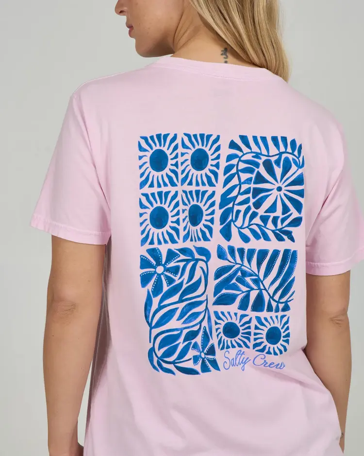 Salty Crew Salty Crew Sunblock B.F Tee | Pink Skies
