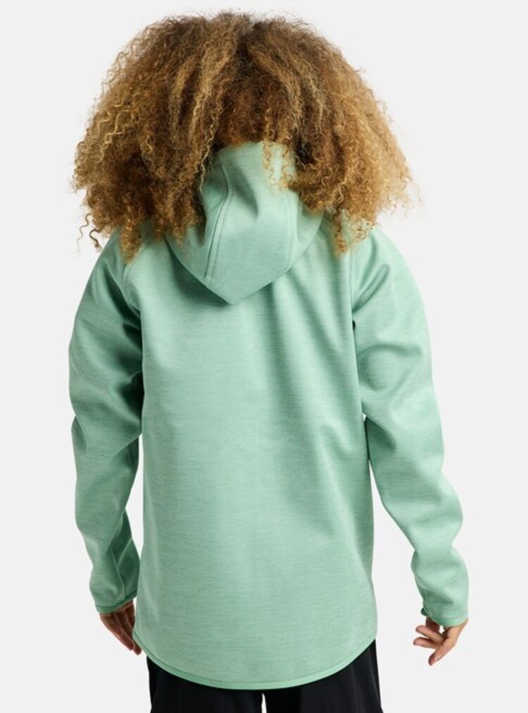 Burton Burton Kids Crown Weatherproof Full-zip Fleece | Soft Sage Heather