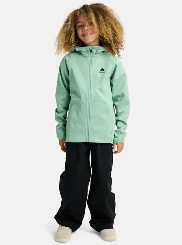 Burton Burton Kids Crown Weatherproof Full-zip Fleece | Soft Sage Heather
