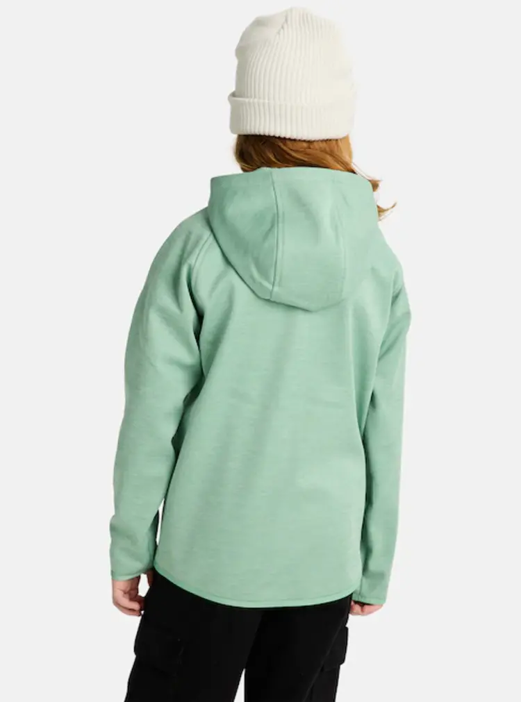 Burton Burton Kids Crown Weatherproof Full-zip Fleece | Soft Sage Heather