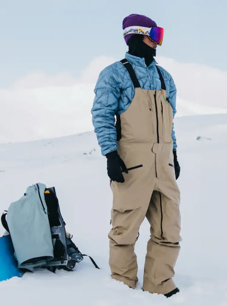 Burton Burton [ak] Freebird Gore 3L Stretch Bib | Summit Taupe