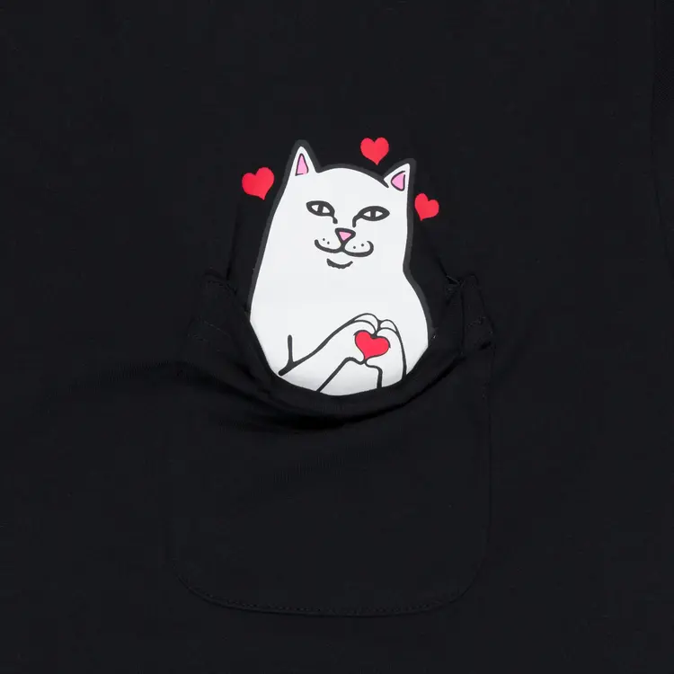 Ripndip Pocket T-Shirt Nermal Loves | Black Wash