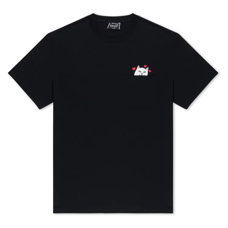 Ripndip Pocket T-Shirt Nermal Loves | Black Wash