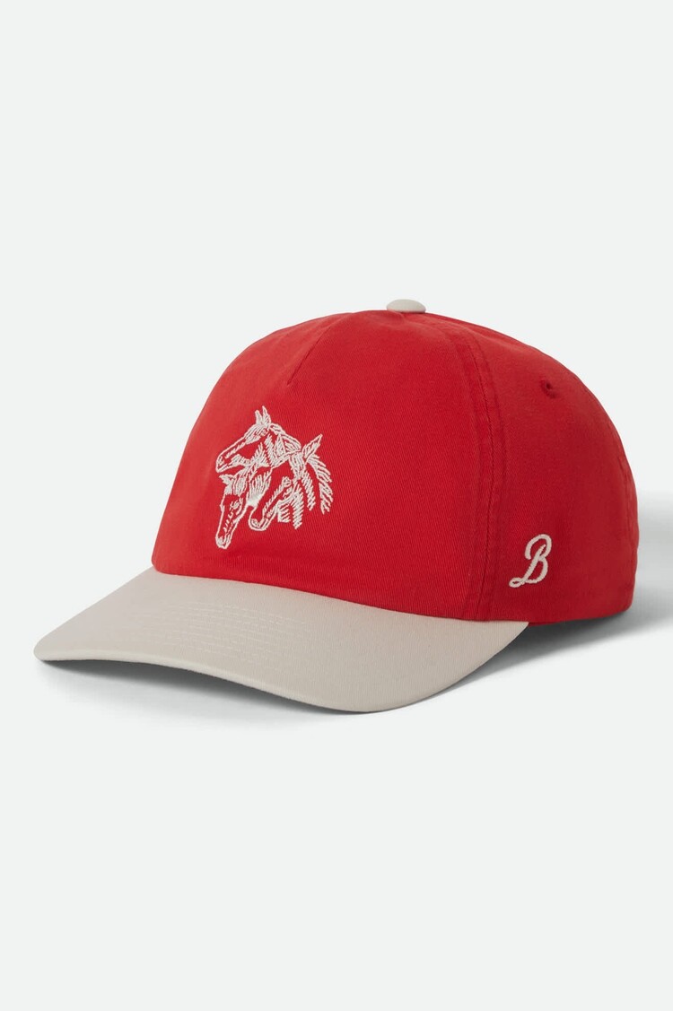 Brixton Brixton Round Up Lp Adj Hat | Washed Adrenaline Rush/White Cap