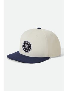 Brixton Oath III Snapback | Off White/Midnight Blue