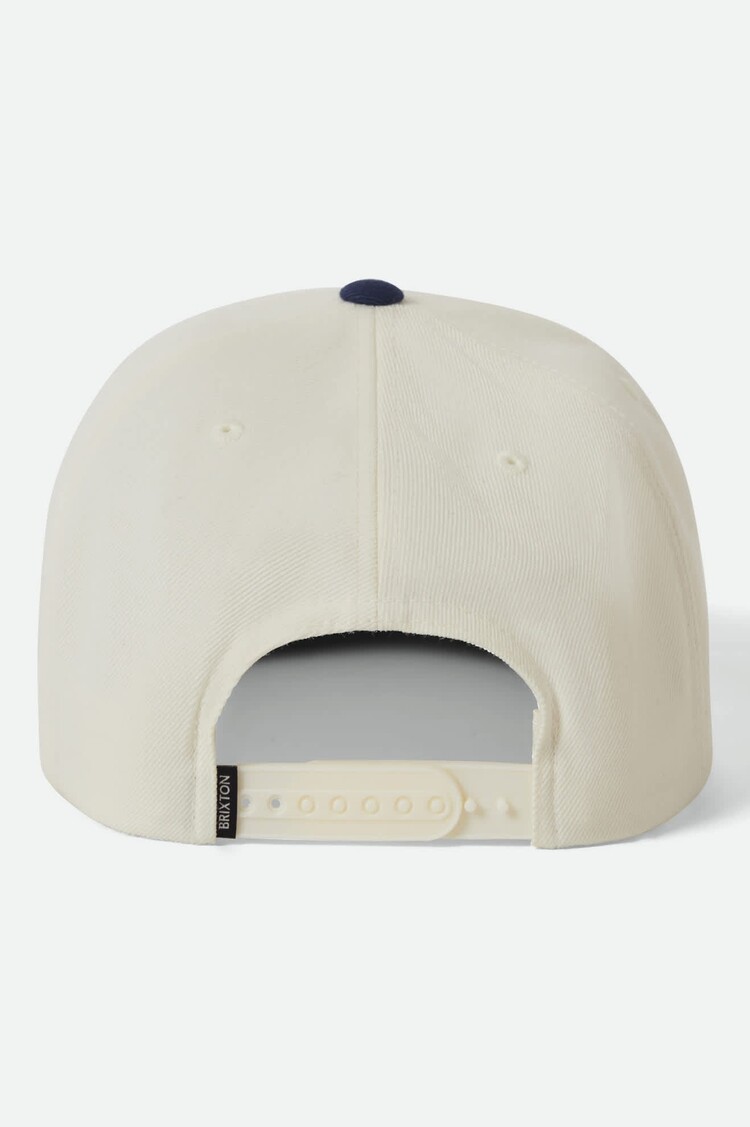 Brixton Oath III Snapback | Off White/Midnight Blue