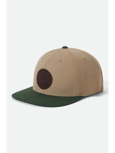 Brixton Brixton Oath III Snapback | Khaki/Primal Green
