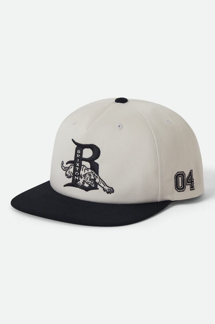 Brixton Predator Snapback | Off White/Black