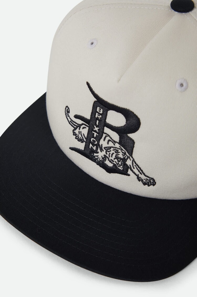 Brixton Predator Snapback | Off White/Black