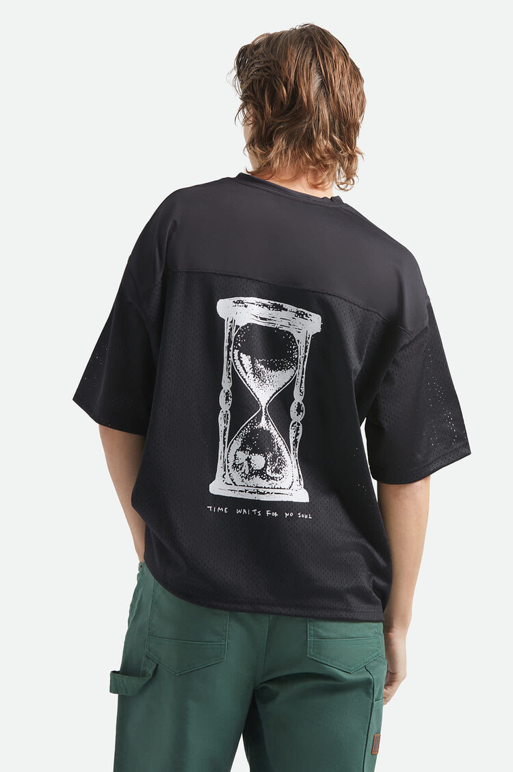 Brixton Baggy Mesh Practice Jersey | Black/White Chippa
