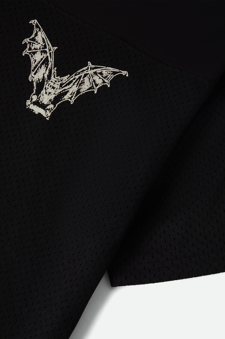 Brixton Baggy Mesh Practice Jersey | Black/White Chippa