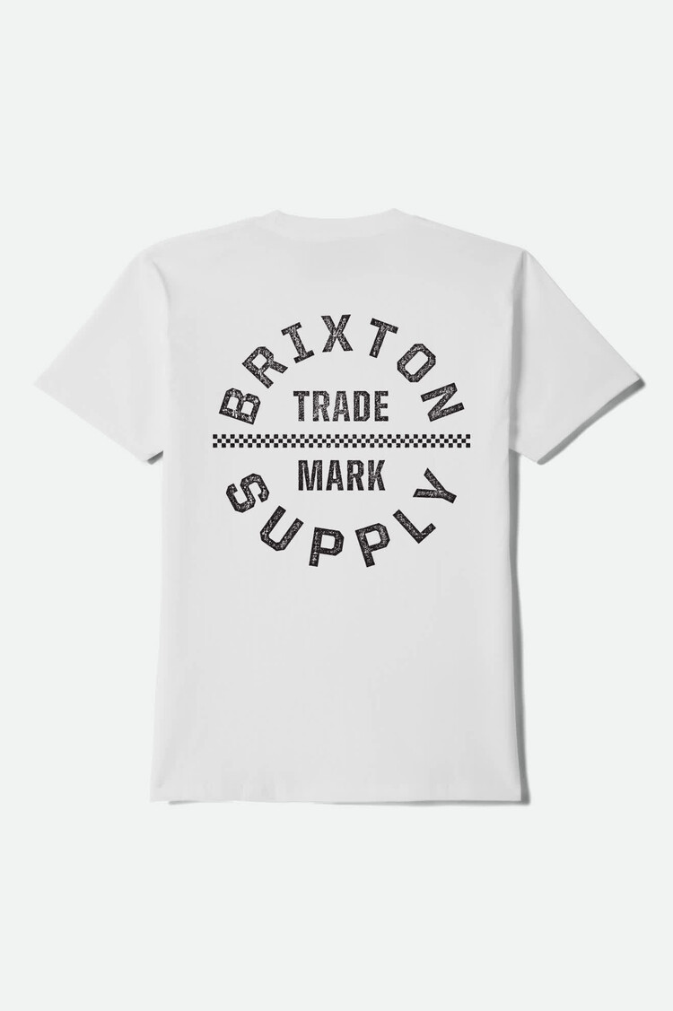 Brixton Oath V S/S Std | White/Black/Checkered