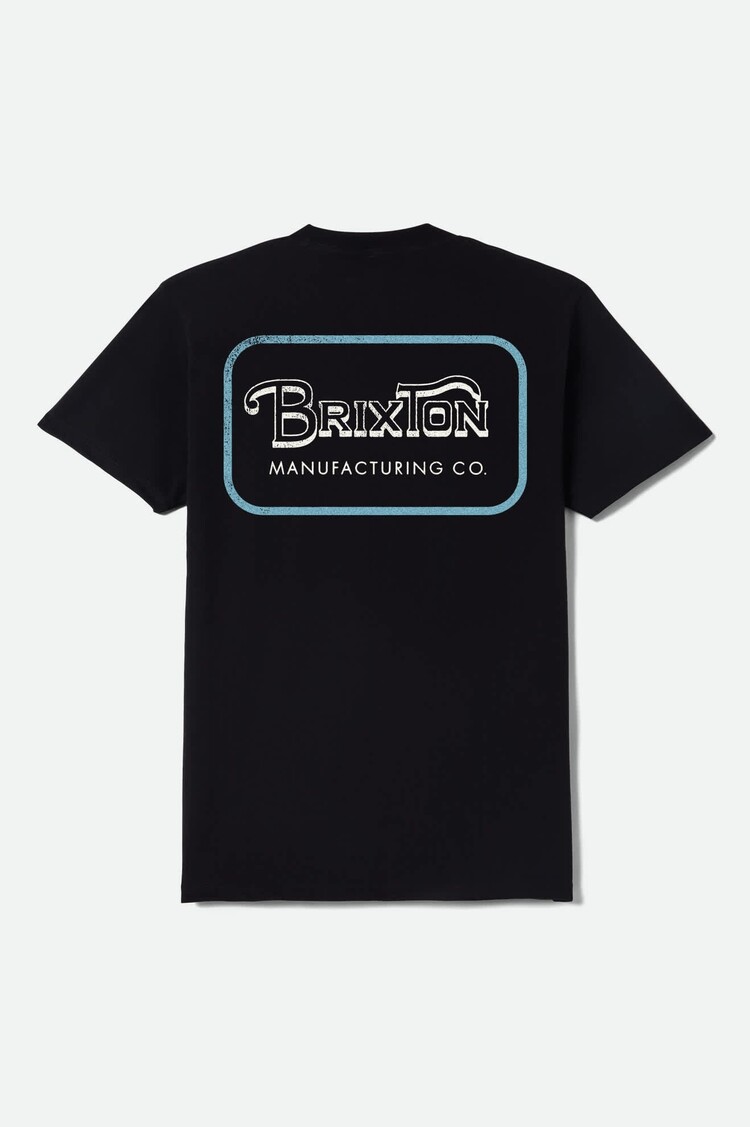 Brixton Grade S/S Std | Black/Off White/Retro Blue