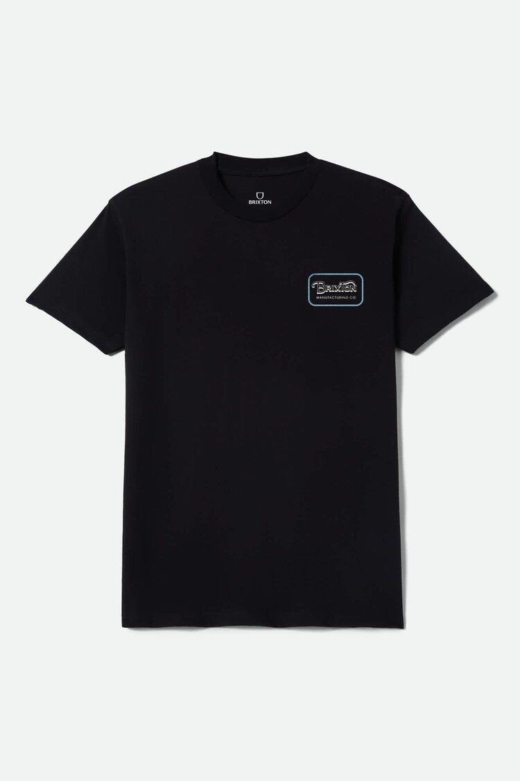 Brixton Grade S/S Std | Black/Off White/Retro Blue