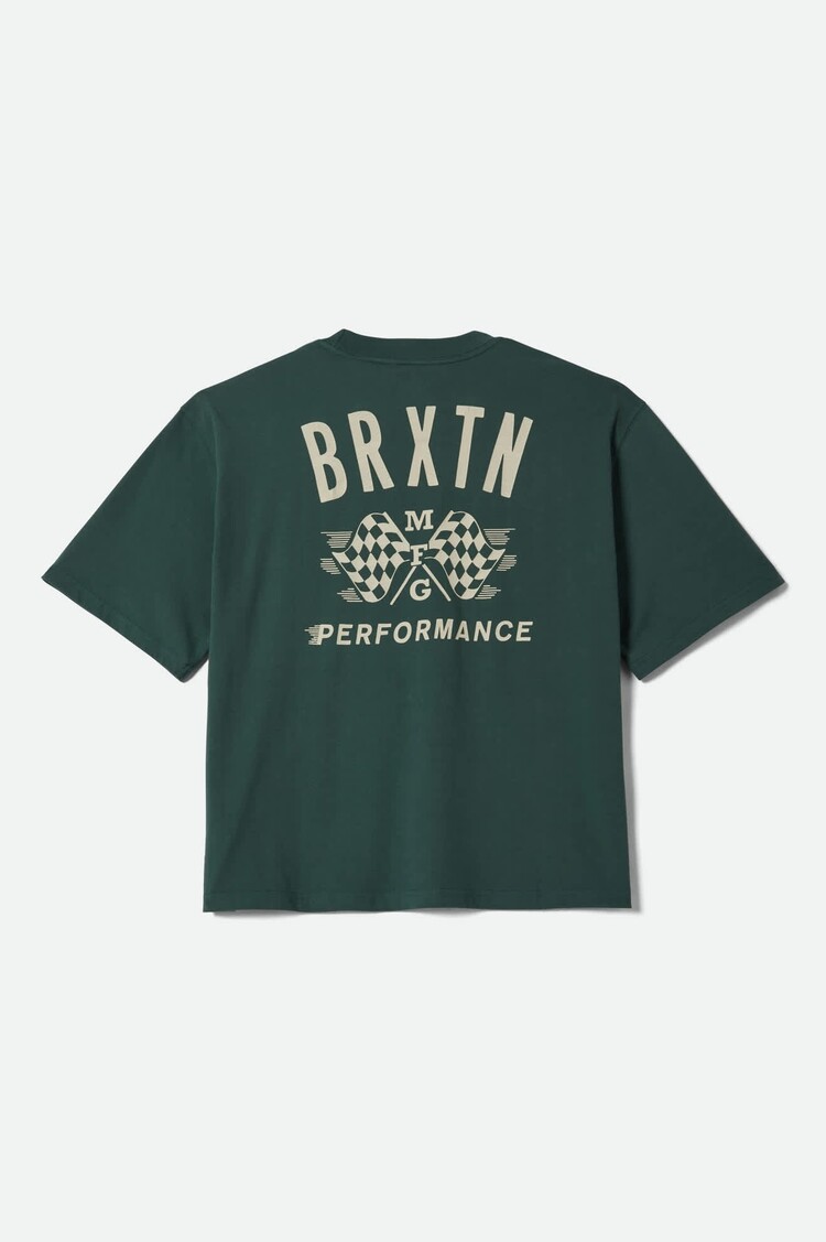 Brixton Primary S/S Cropped Tee | Primal Green