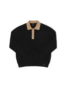 Former Former Expansion Knit Polo | Black/Bronze