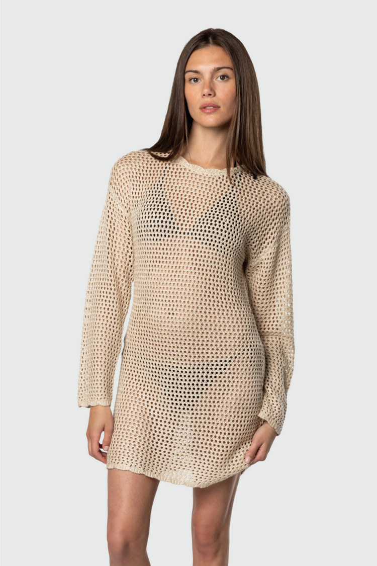 TEAMLTD Crochet Cover Up | Natural